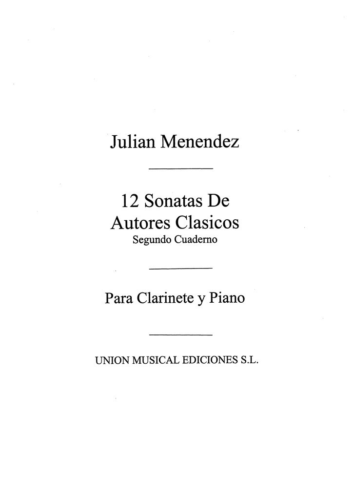 Doce Sonatas De Autores Clasicos